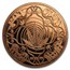 1 oz Copper Round - Cannabis (Good Vibes Only)