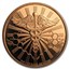1 oz Copper Round - Cannabis (Good Vibes Only)