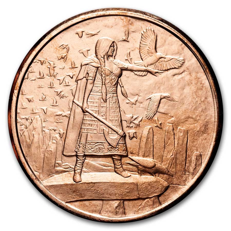 1 oz Copper Round - Celtic Lore: Morrigan