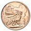 1 oz Copper Round - Celtic Lore: Welsh Red Dragon