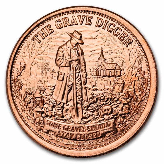 1 oz Copper Round - Contagion: The Grave Digger