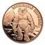 1 oz Copper Round - Cryptid Creatures: Abominable Snowman