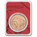 1 oz Copper Round - "Grand Buffalo" by D.G. Smalling, in TEP