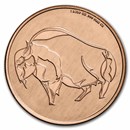 1 oz Copper Round - "Grand Buffalo" by D.G. Smalling