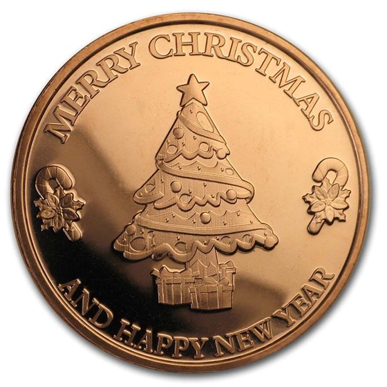 Buy 1 oz Copper Round - Holiday Designs (Random) | APMEX