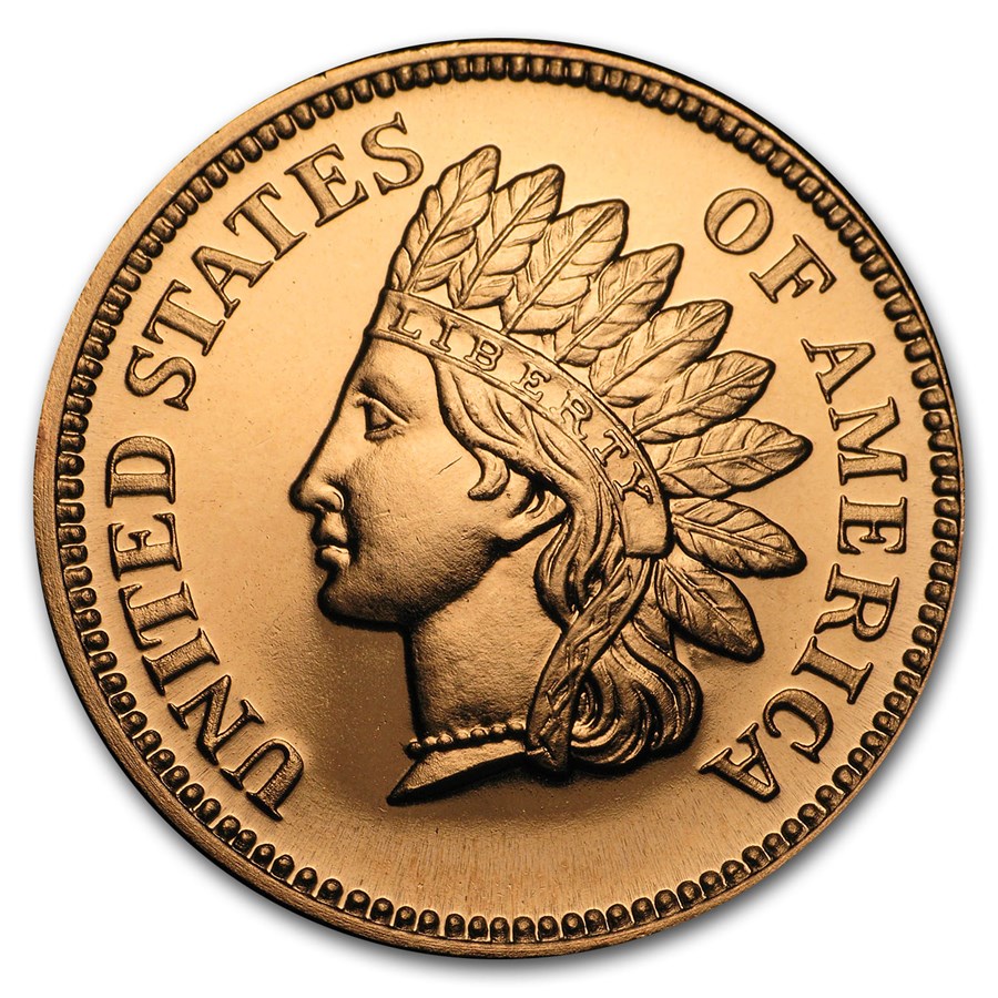 1 oz Copper Round - Indian Head Cent