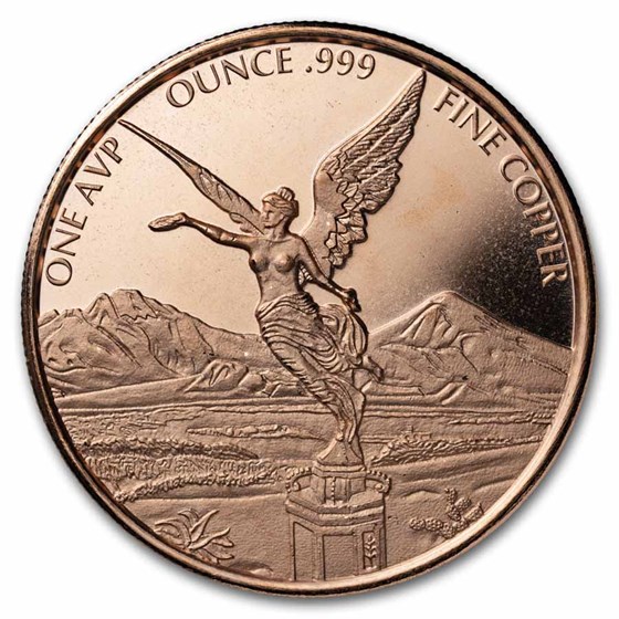 1 oz Copper Round - Libertad