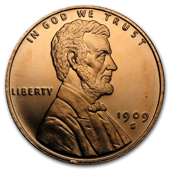 1 oz Copper Round - Lincoln Wheat Cent 1 oz Copper Round - Lincoln Wheat Cent