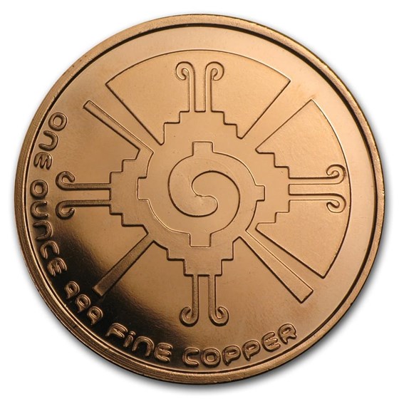 Buy 1 Oz Copper Round Mayan Calendar APMEX Buy 1 Oz Copper Round Mayan Calendar APMEX