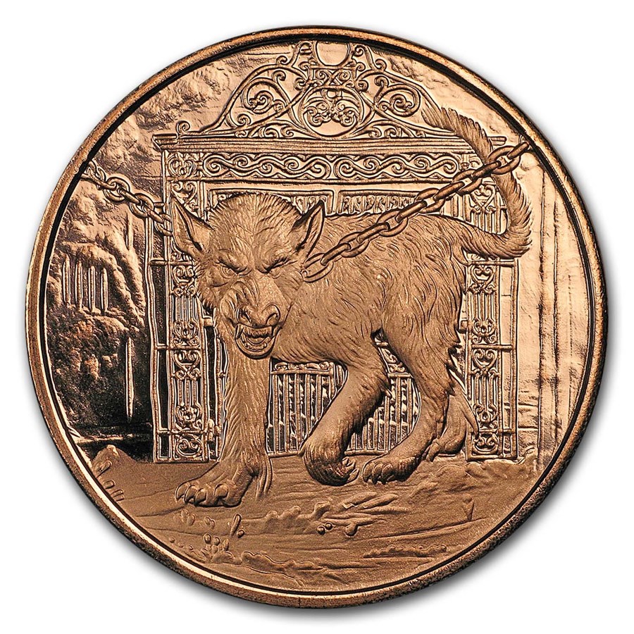 1 oz Copper Round - Nordic Creatures: Garm