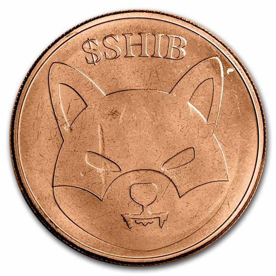 1 oz Copper Round - Shiba Inu 1 oz Copper Round - Shiba Inu