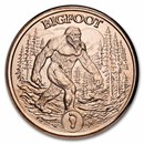 1 oz Copper Round - Tales of Old: Bigfoot