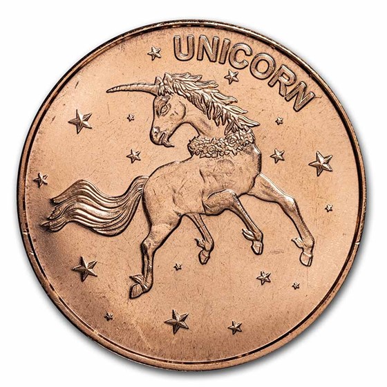 1 oz Copper Round - Unicorn 1 oz Copper Round - Unicorn
