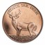 1 oz Copper Round - White Tail Deer