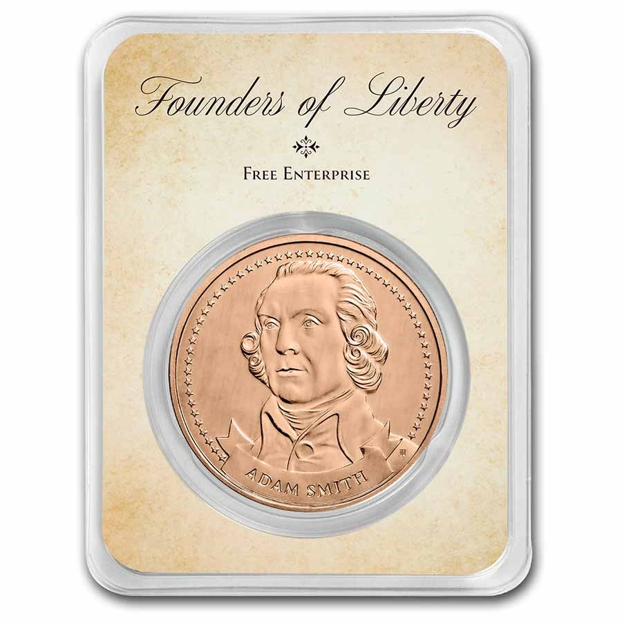 1 oz Cu in TEP - Founders of Liberty: A. Smith | Free Enterprise