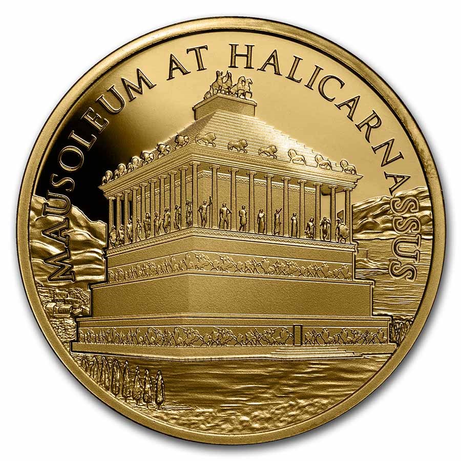 1 oz Gold - 7 Wonders: Mausoleum (COA #2)