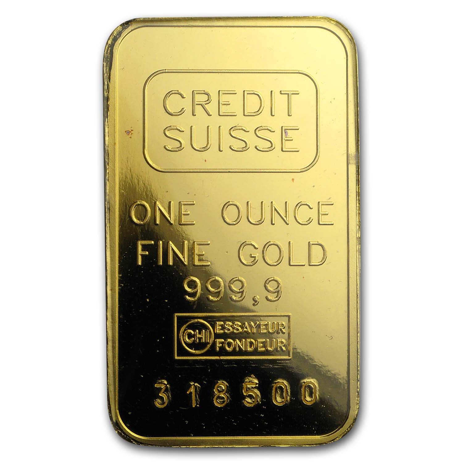 credit suisse gold bar 1 oz