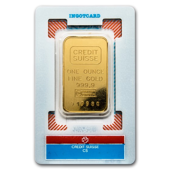 1 oz Gold Bar - Credit Suisse (Vintage Assay)