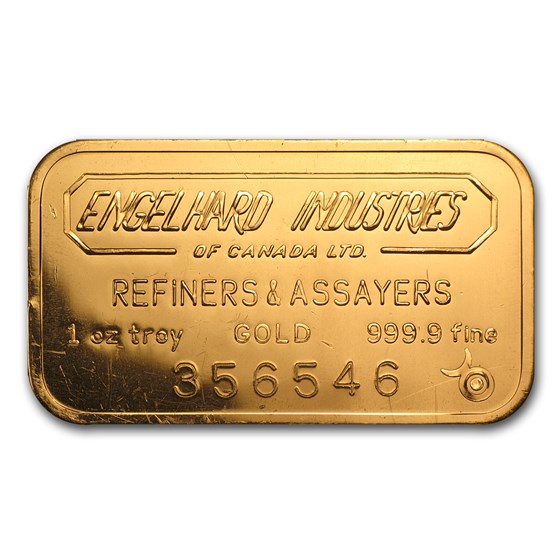 1 oz Gold Bar - Engelhard Industries of Canada 1 oz Gold Bar - Engelhard Industries of Canada