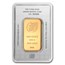 1 oz Gold Bar Holy Land Mint Dove of Peace (In Assay)