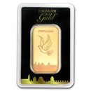 1 oz Gold Bar Holy Land Mint Dove of Peace (In Assay)
