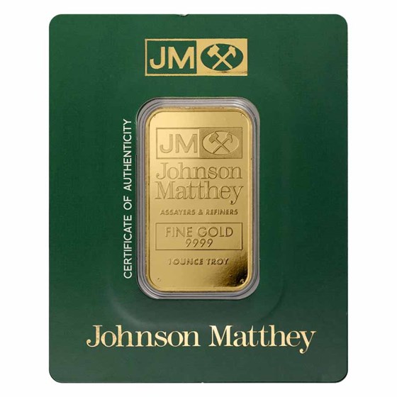 1 oz Gold Bar - Johnson Matthey (In Assay) 1 oz Gold Bar - Johnson Matthey (In Assay)