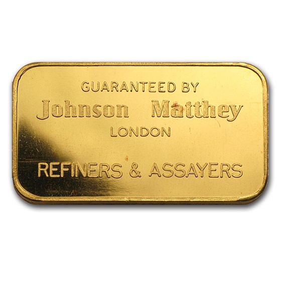 Buy 1 oz Gold Bar - Johnson Matthey-London | APMEX