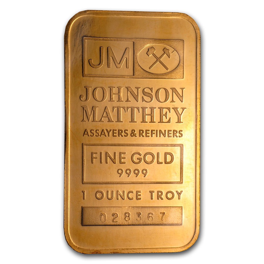 Buy 1 oz Gold Bar Johnson Matthey TD Bank PR APMEX
