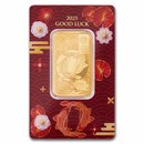 1 oz Gold Bar - PAMP 2025 Good Luck Koi Fish (Assay)
