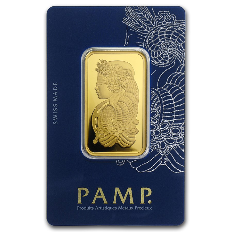 1 oz Gold Bar PAMP Suisse Lady Fortuna - Bullion Club Offer
