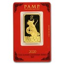 1 oz Gold Bar - PAMP Suisse Year of the Rat (In Assay)
