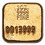 1 oz Gold Bar - Perth Mint Gold Button (Serialized)