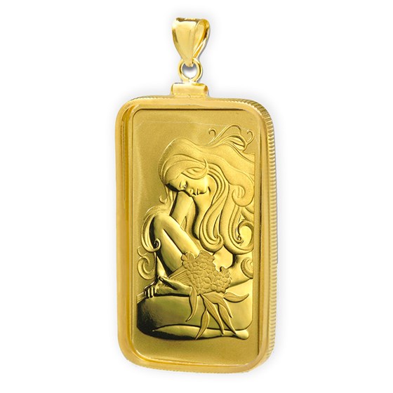 1 oz Gold Bar - Perth Mint Oriana Bar Pendant 1 oz Gold Bar - Perth Mint Oriana Bar Pendant