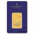 1 oz Gold Bar - Perth Mint Swan (In Assay)