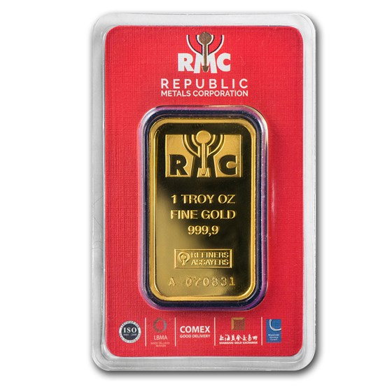 1 oz Gold Bar - Republic Metals Corporation (In Assay) 1 oz Gold Bar - Republic Metals Corporation (In Assay)