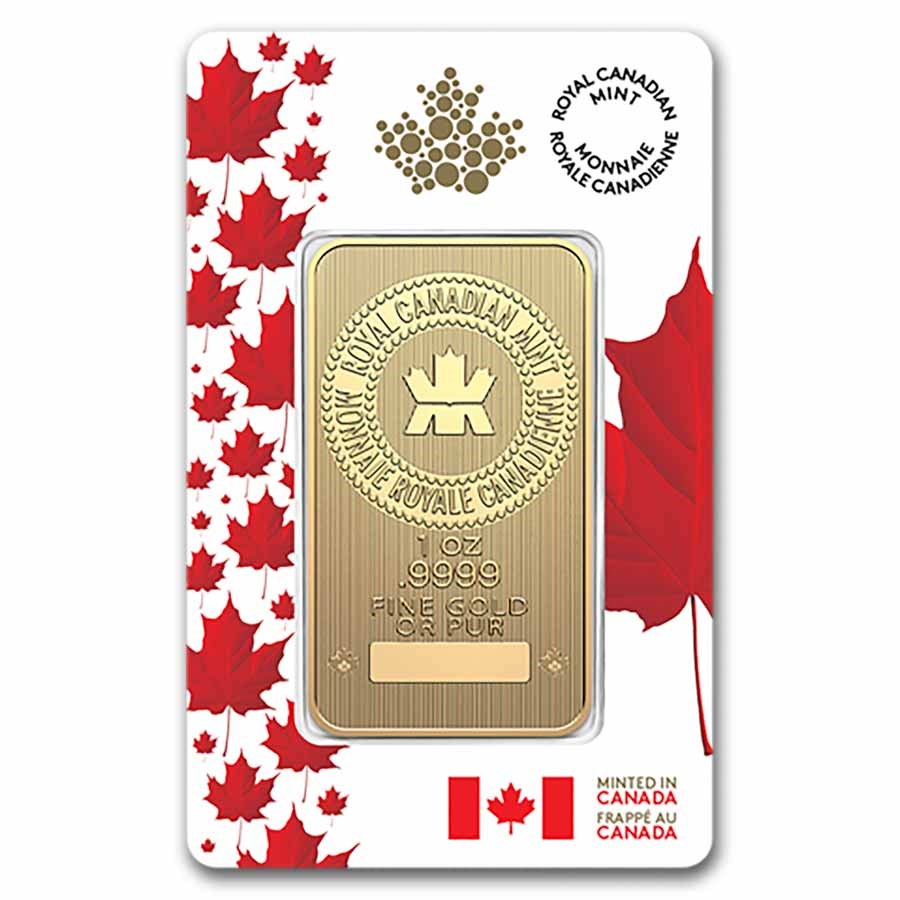 1 oz Gold Bar - Royal Canadian Mint (Red Maple Assay)