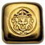 1 oz Gold Bar - Scottsdale Mint Hand Stamped Lion