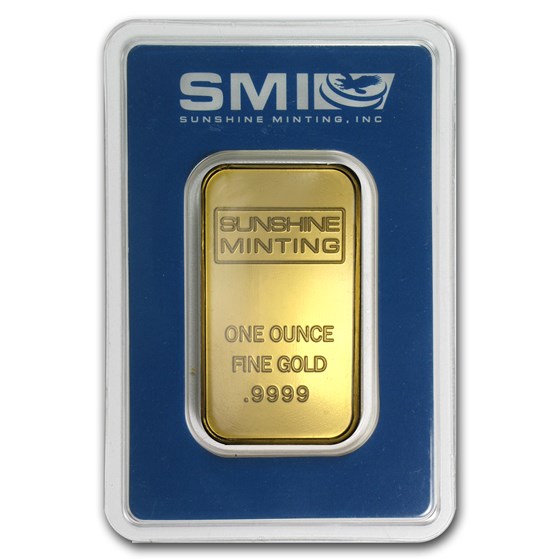 1 oz Gold Bar - Sunshine Minting (Old Design, In TEP) 1 oz Gold Bar - Sunshine Minting (Old Design, In TEP)
