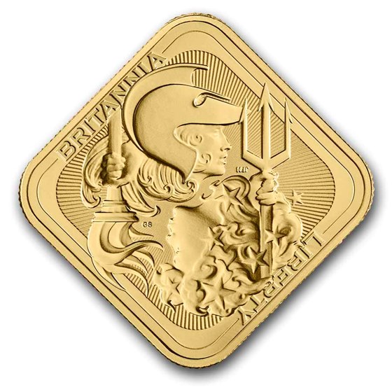 1 oz Gold Bar - The Royal Mint Britannia & Liberty