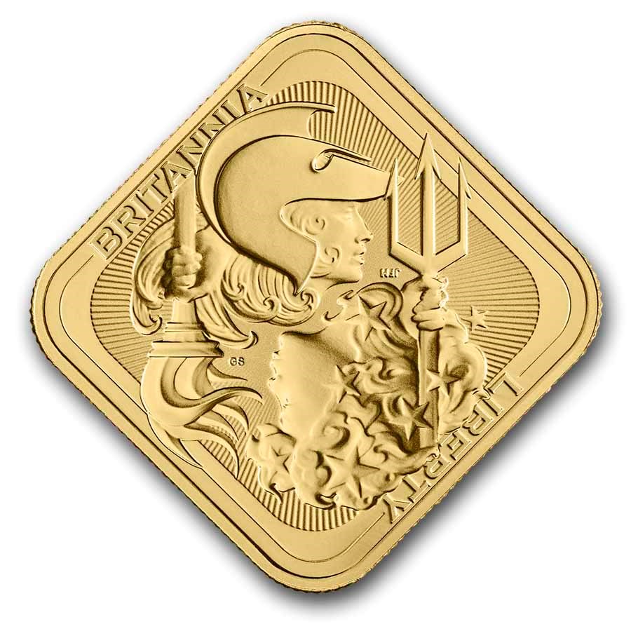 1 oz Gold Bar - The Royal Mint Britannia & Liberty