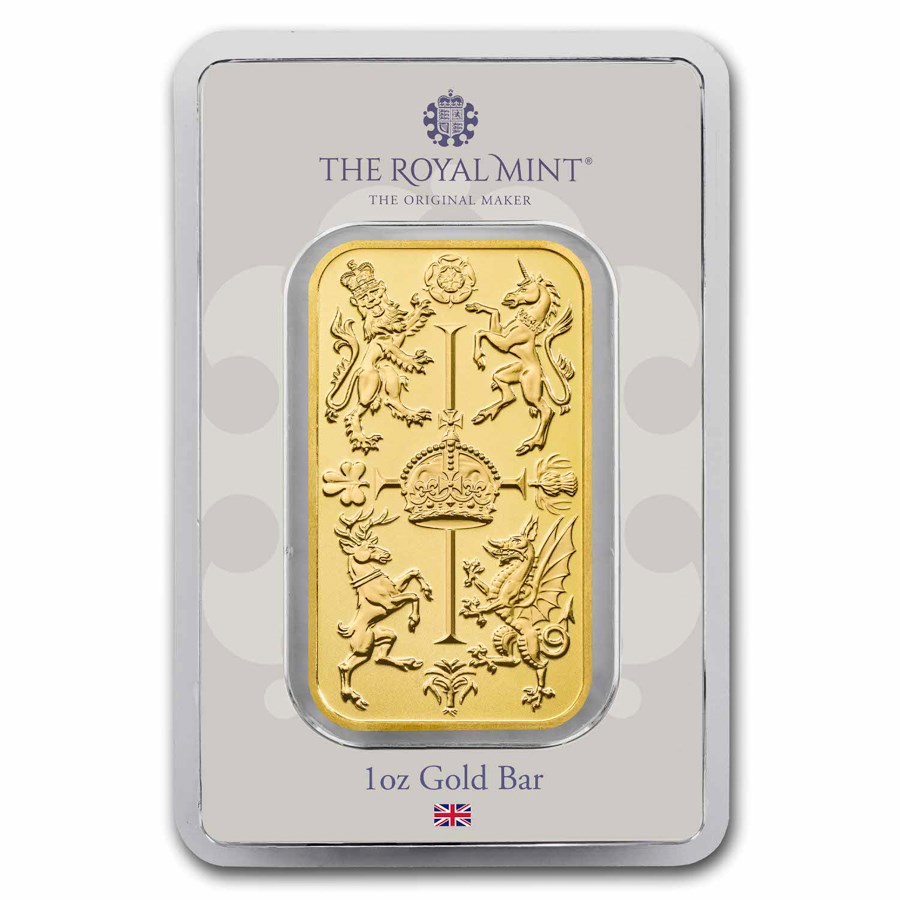 1 oz Gold Bar - The Royal Mint Celebration Bar
