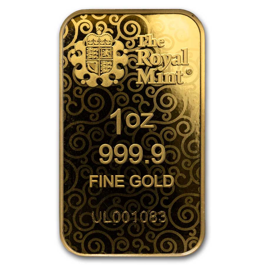 1 oz Gold Bar - The Royal Mint Una and the Lion Great
