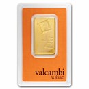 1 oz Gold Bar - Valcambi (Matte, In Assay)