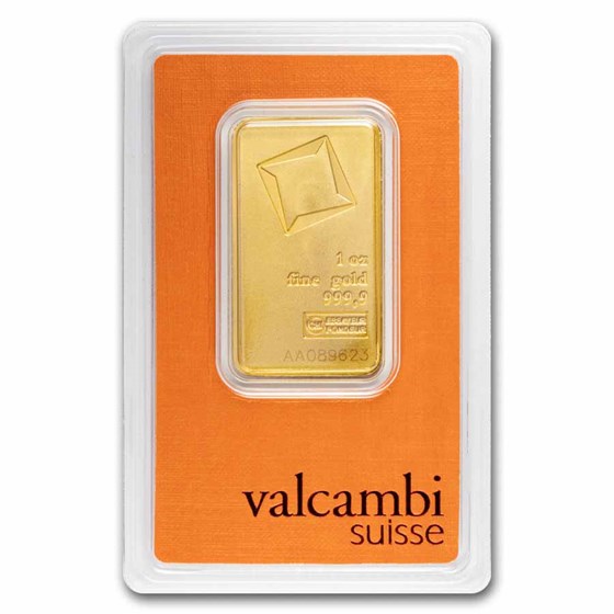 1 oz Gold Bar - Valcambi (Matte, In Assay)