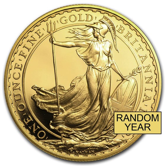 1 oz Gold Britannia BU/Proof Coin (Random Year)