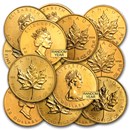 1 oz Gold Canadian Maple Leaf (Abrasions)