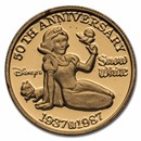 1 oz Gold - Disney's Snow White 50th Anniversary (Random Motif)