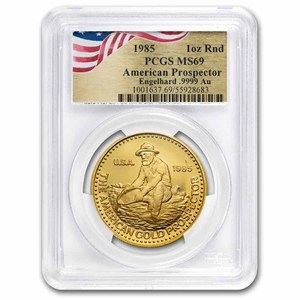 Buy 1985 1 oz Gold Engelhard Prospector Round MS-69 | APMEX