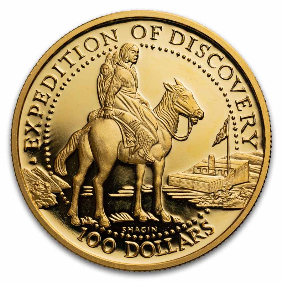 1 oz Gold Round - 2005 Proof $100 Shawnee Tribe (Capsule Only)