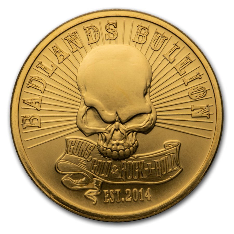 Buy 1 oz Gold Round Badlands Bullion APMEX